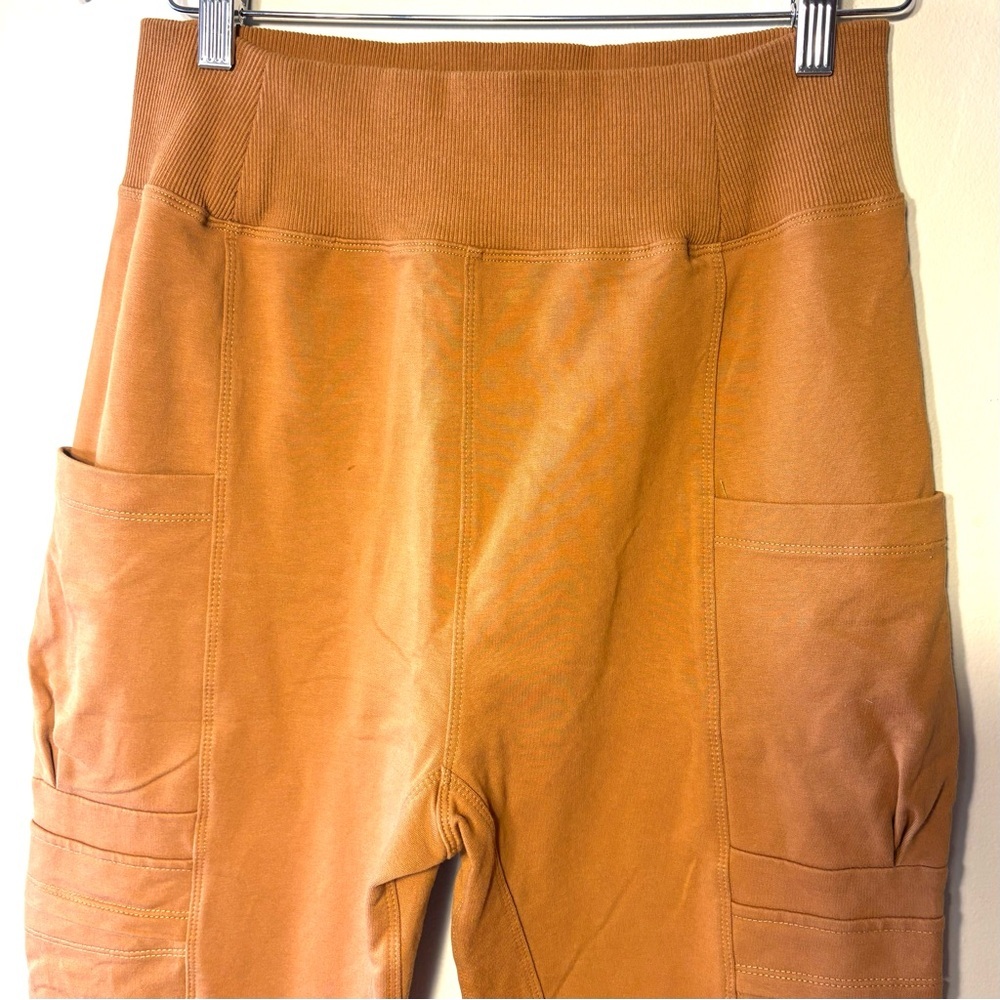 Ampersand Avenue Tapered Cargo Jogger Pants Women’s Sz M Brown Athleisure - Picture 5 of 12